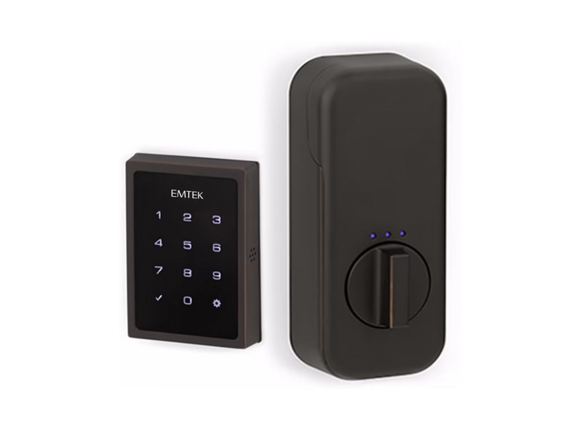 Emtek EMPowered Motorized Touchscreen Keypad Deadbolt - Oil Rubbed Bronze US10B