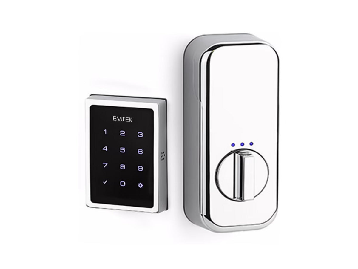 Emtek EMPowered Motorized Touchscreen Keypad Deadbolt - Polished Chrome US26