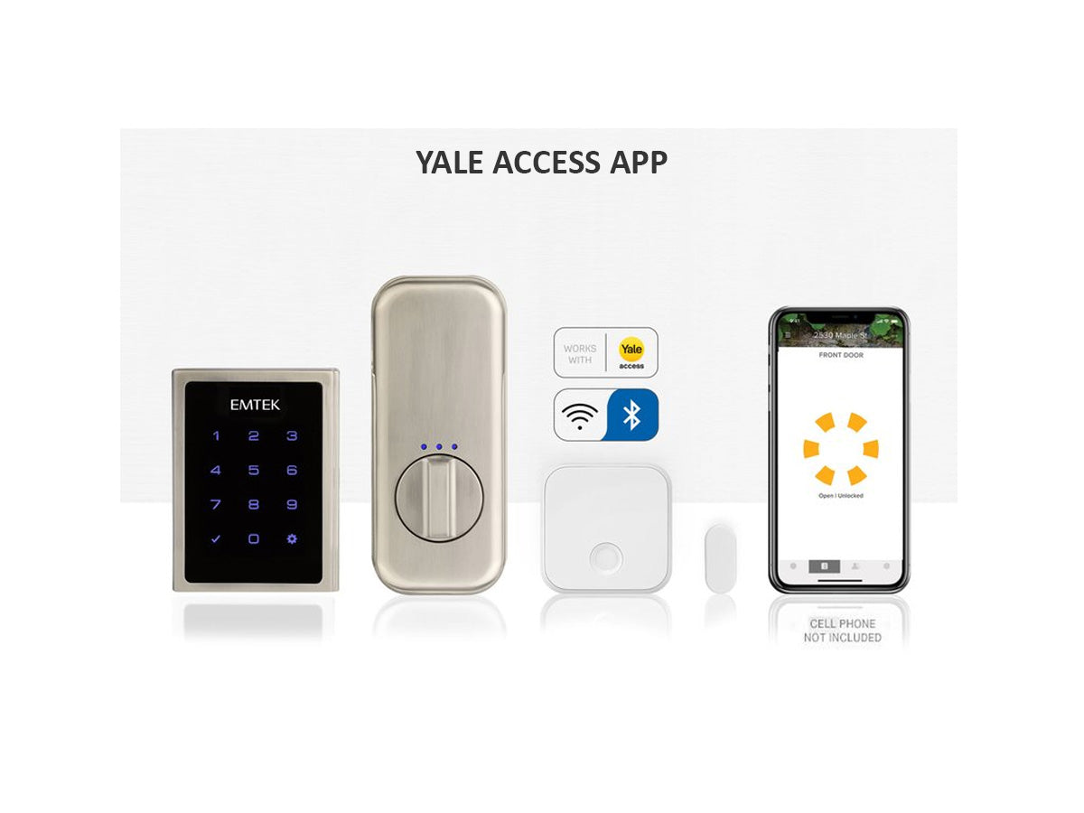 Emtek Ares EMPowered Motorized Touchscreen SMART Keypad Entry Set