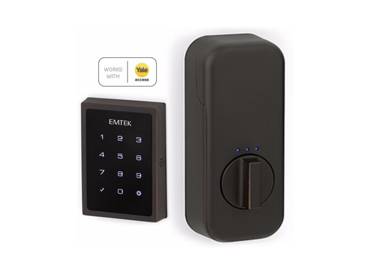 Emtek EMPowered Motorized Touchscreen SMART Keypad Deadbolt - Oil Rubbed Bronze US10B