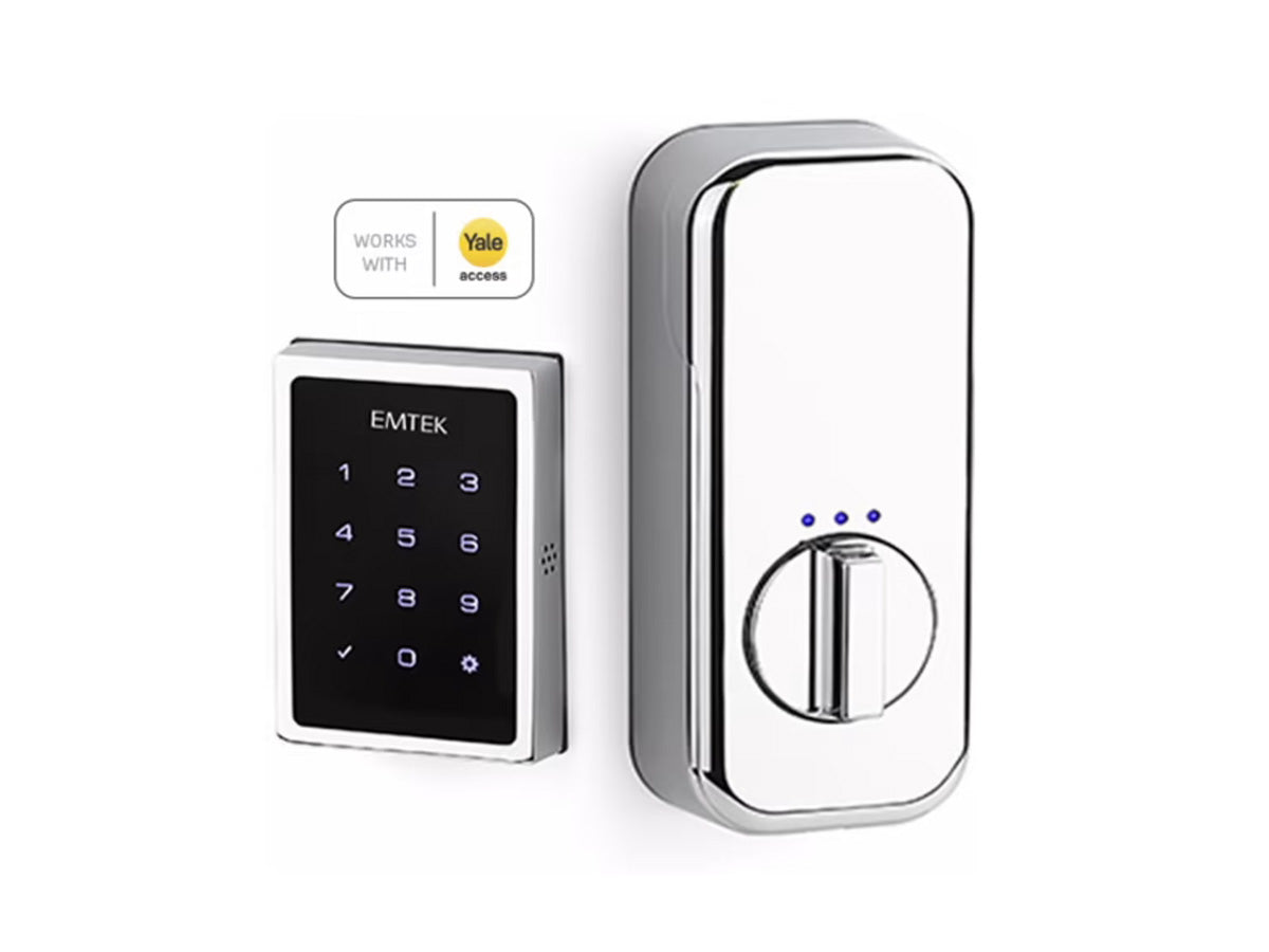 Emtek EMPowered Motorized Touchscreen SMART Keypad Deadbolt - Polished Chrome US26