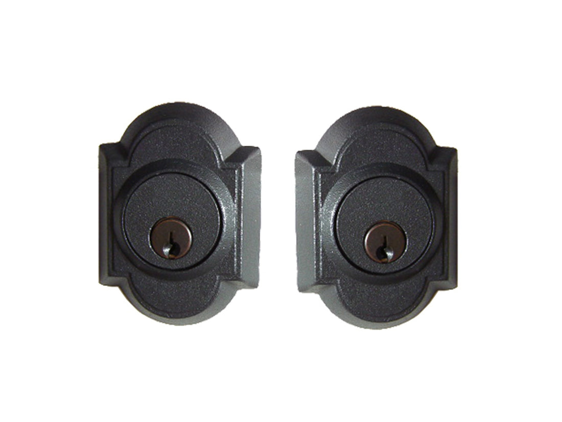 Emtek Wrought Steel #1 Deadbolt Flat Black Steel FBS