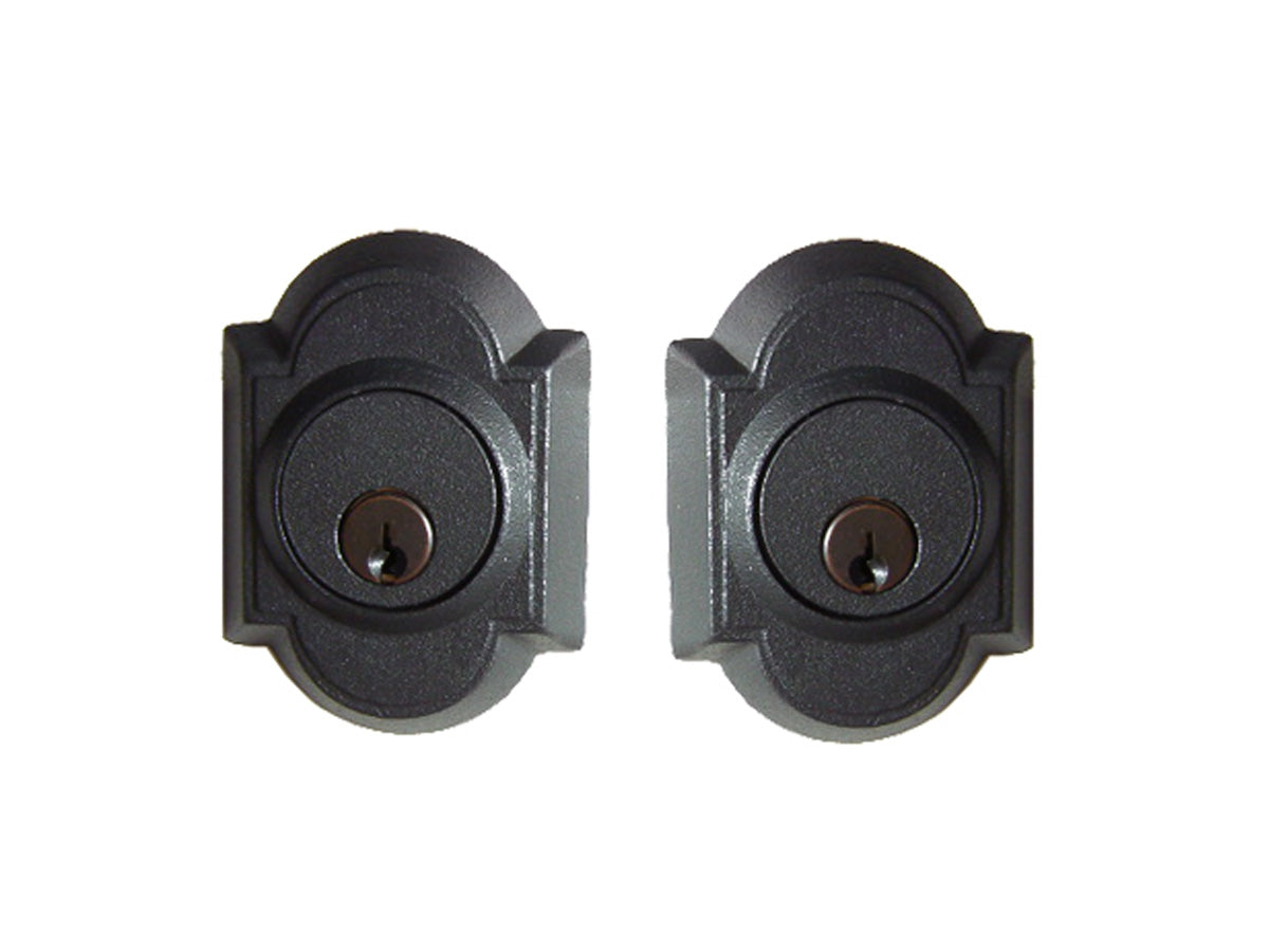 Emtek Wrought Steel #1 Deadbolt Flat Black Steel FBS