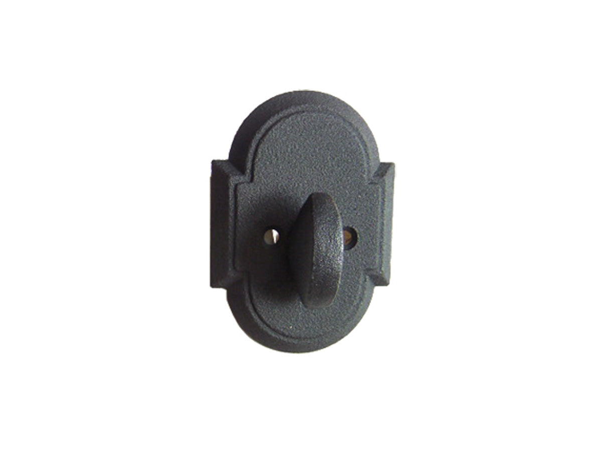 Emtek Wrought Steel #1 Deadbolt Flat Black Steel FBS
