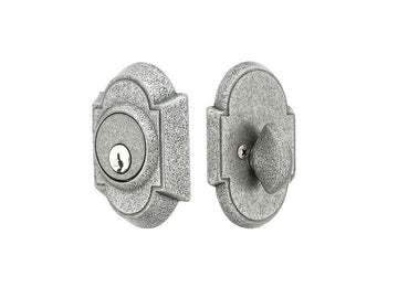 Emtek Wrought Steel #1 Deadbolt Satin Steel SWS