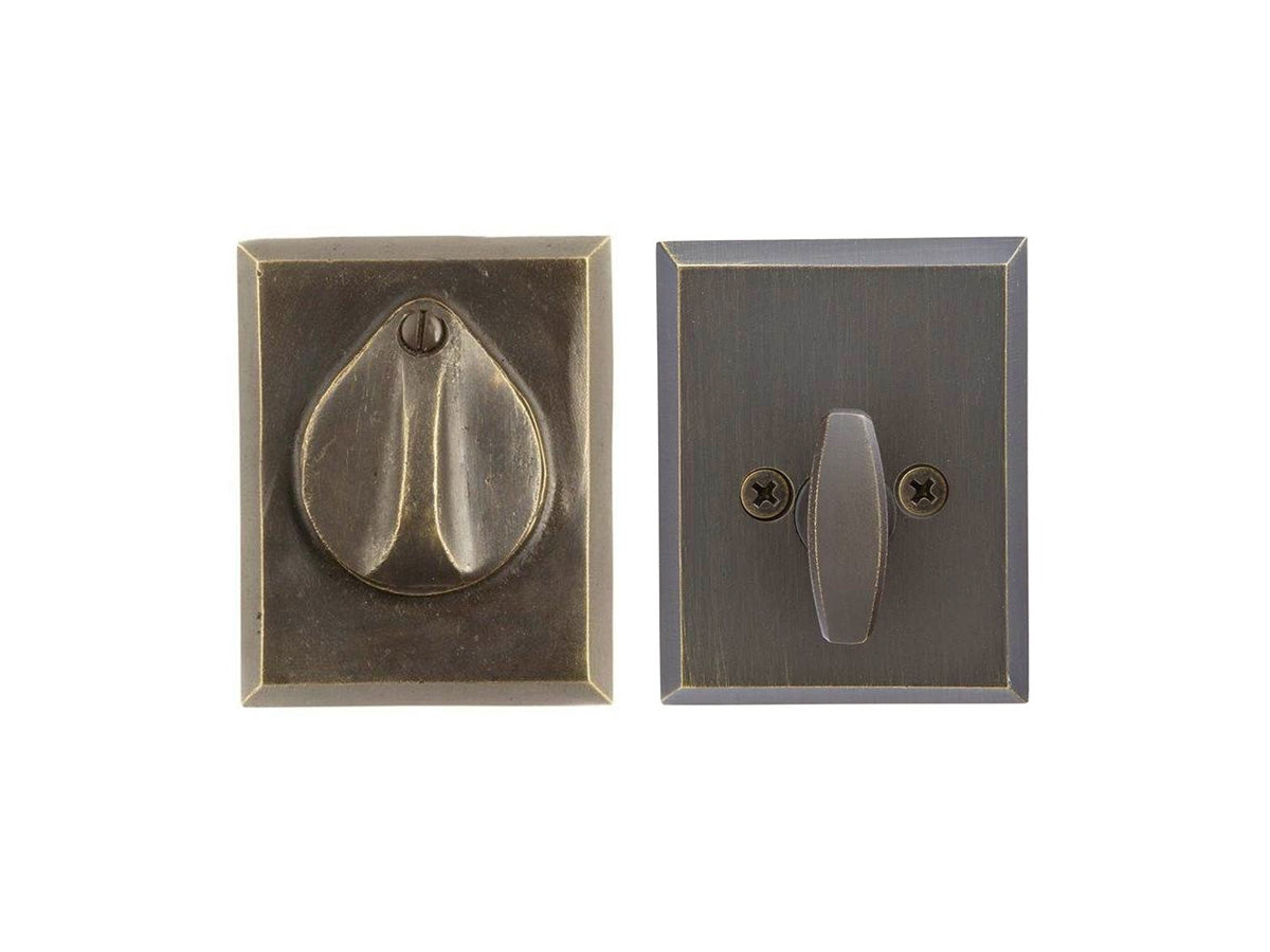 Emtek Sandcast Bronze #3 Deadbolt Medium Bronze Patina MB