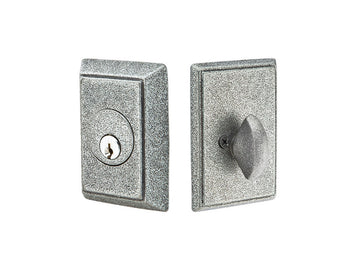 Emtek Wrought Steel #3 Deadbolt Satin Steel SWS