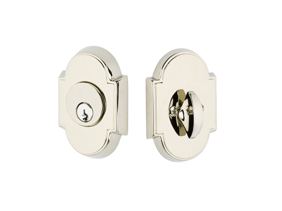 Emtek Brass #8 Deadbolt Polished Nickel US14