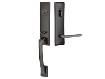 Emtek Artemis Mortise Entry Handleset Oil Rubbed Bronze US10B