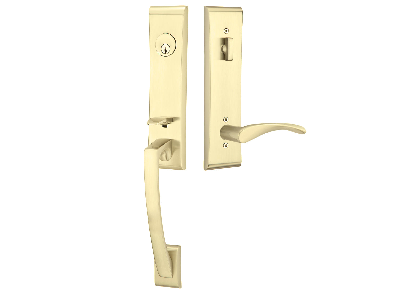 Emtek Artemis Mortise Entry Handleset Satin Brass US4