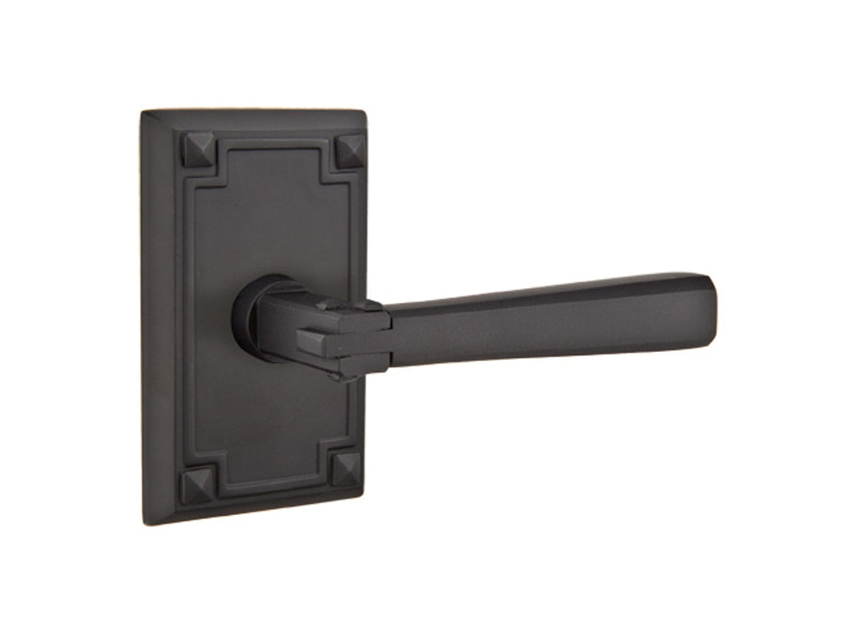 Emtek Arts & Crafts Lever Flat Black US19