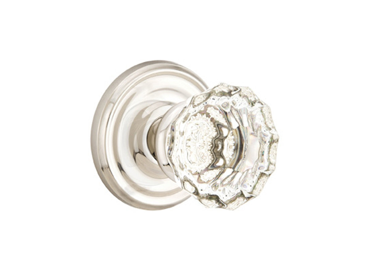 Emtek Astoria Clear Crystal Knob Polished Nickel US14
