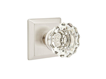 Emtek Astoria Clear Crystal Knob Satin Nickel US15