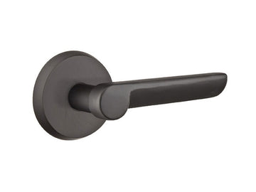 Emtek Aurora Lever Flat Black Bronze Patina FB