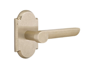 Emtek Aurora Lever Tumbled White Bronze TWB