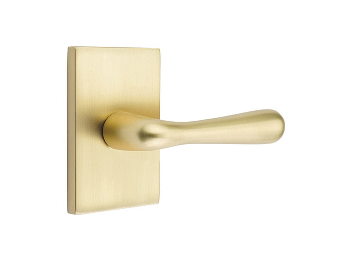 Emtek Basel Brass Lever Satin Brass US4