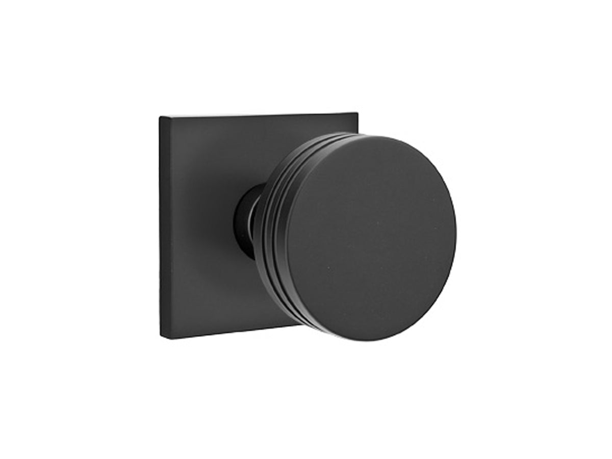 Emtek Bern Brass Knob Flat Black US19