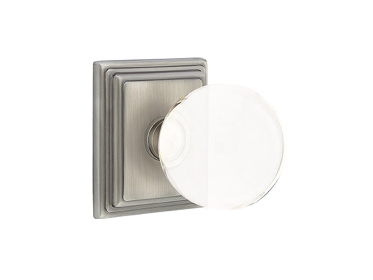 Emtek Bristol Crystal Knob Pewter US15A