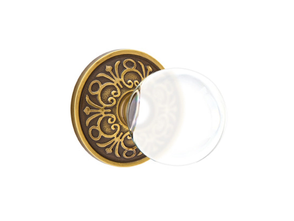Emtek Bristol Crystal Knob French Antique US7