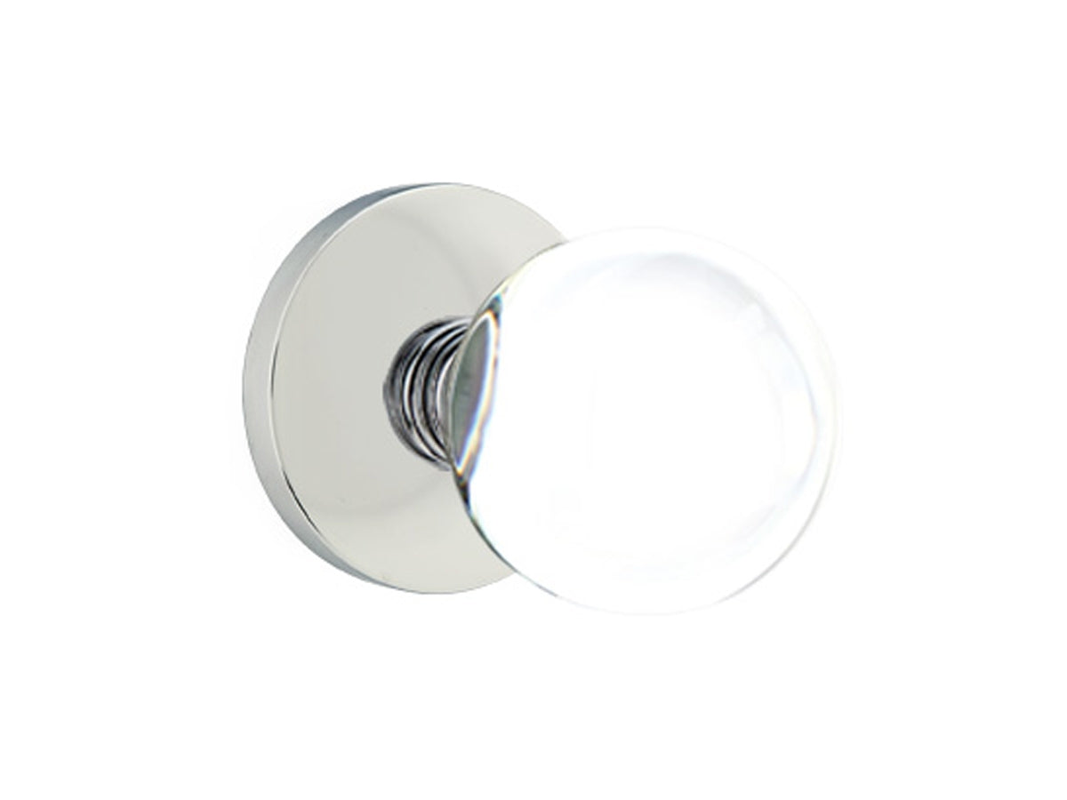 Emtek Bristol Crystal Modern Knob Polished Chrome US26