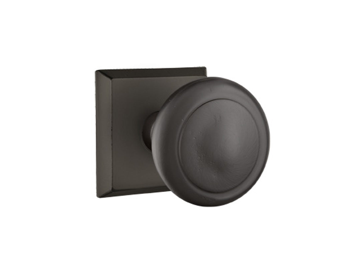 Emtek Butte Knob Flat Black Bronze Patina FB