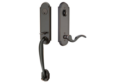 Emtek Charleston Mortise Entry Handleset Oil Rubbed Bronze US10B
