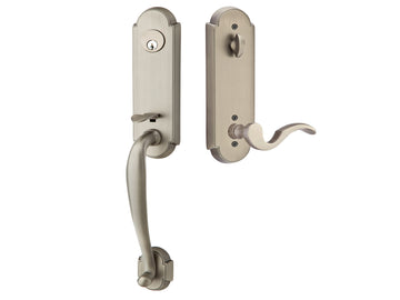 Emtek Charleston Mortise Entry Handleset Pewter US15A