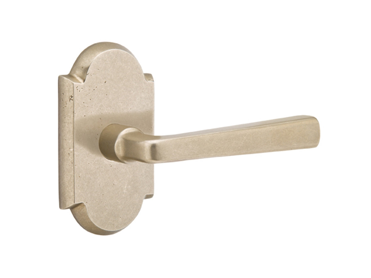 Emtek Cimarron Lever Tumbled White Bronze TWB