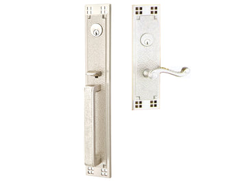 Emtek Craftsman Full Length Mortise Entry Handleset Satin Nickel US15