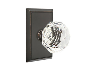 Emtek Diamond Crystal Knob Oil Rubbed Bronze US10B