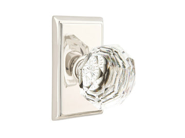 Emtek Diamond Crystal Knob Polished Nickel US14