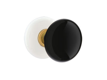 Emtek Ebony Porcelain Knob French Antique US7