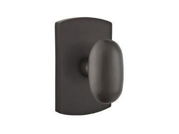 Emtek Egg Knob Flat Black Bronze Patina FB