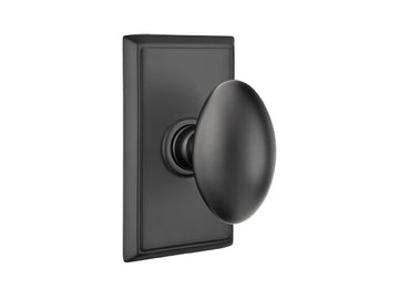 Emtek Egg Brass Knob Flat Black US19
