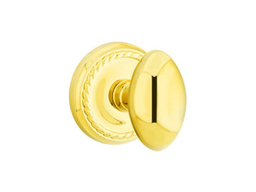 Emtek Egg Brass Knob Polished Brass US3