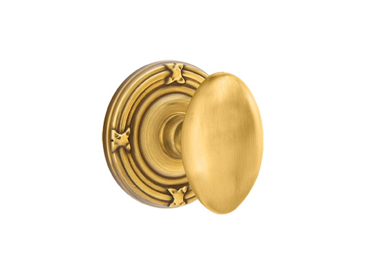 Emtek Egg Brass Knob French Antique US7