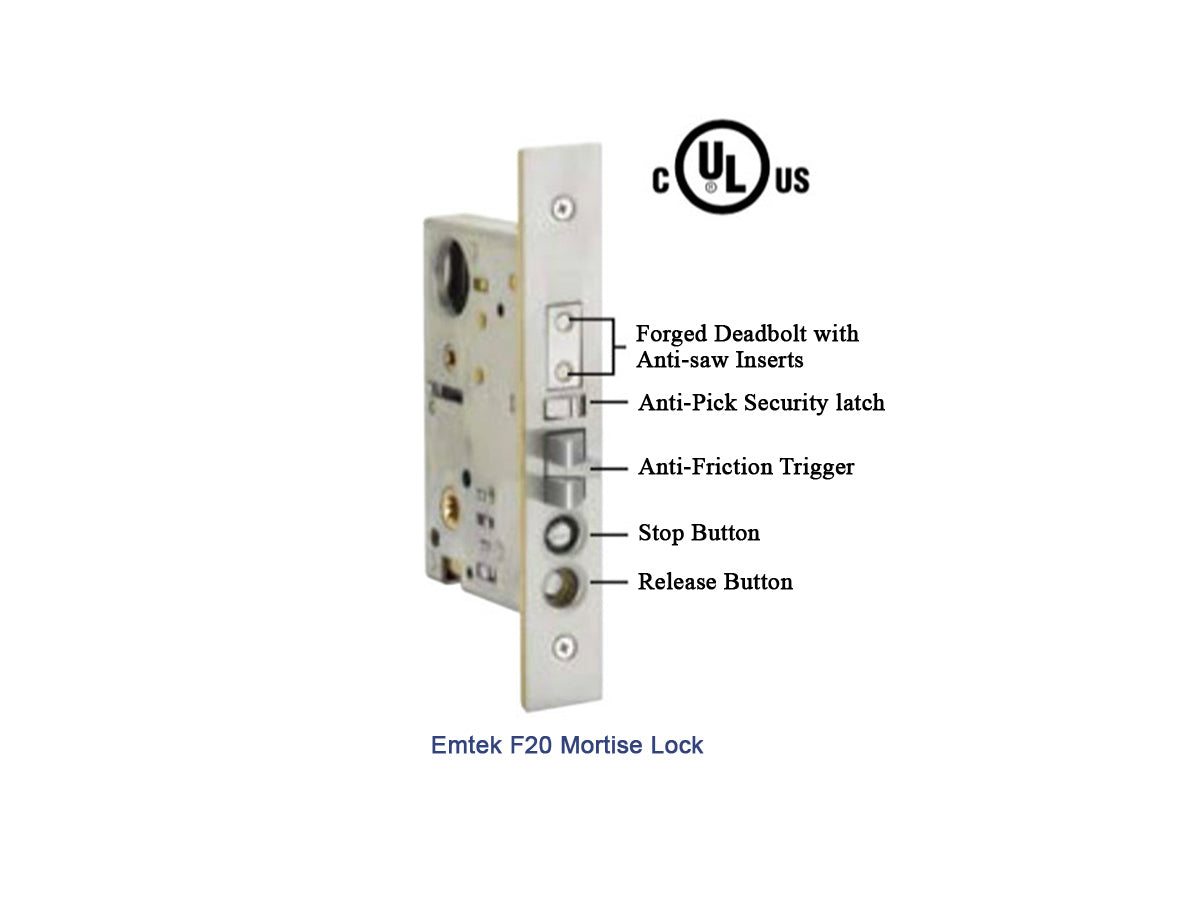 Emtek F20 Mortise Lock