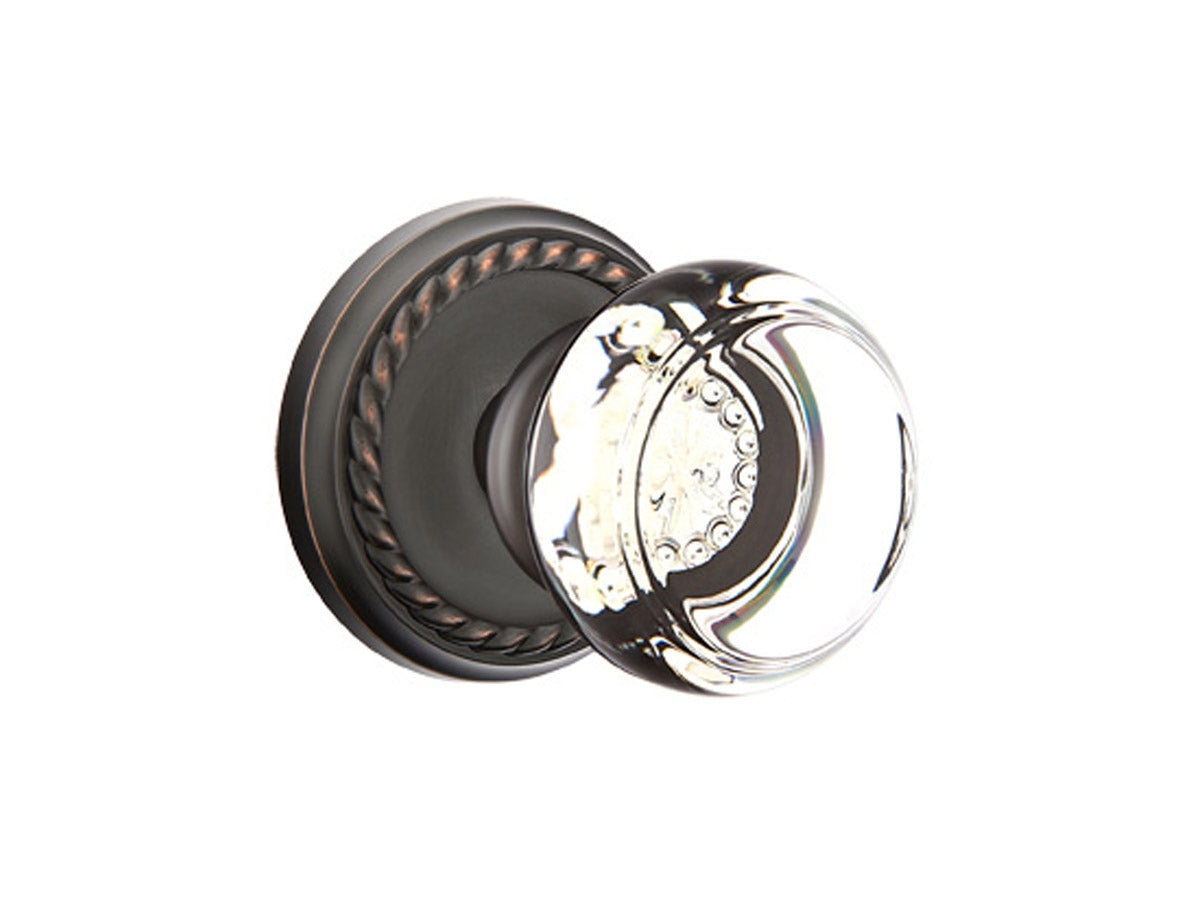Emtek Georgetown Crystal Knob Oil Rubbed Bronze US10B