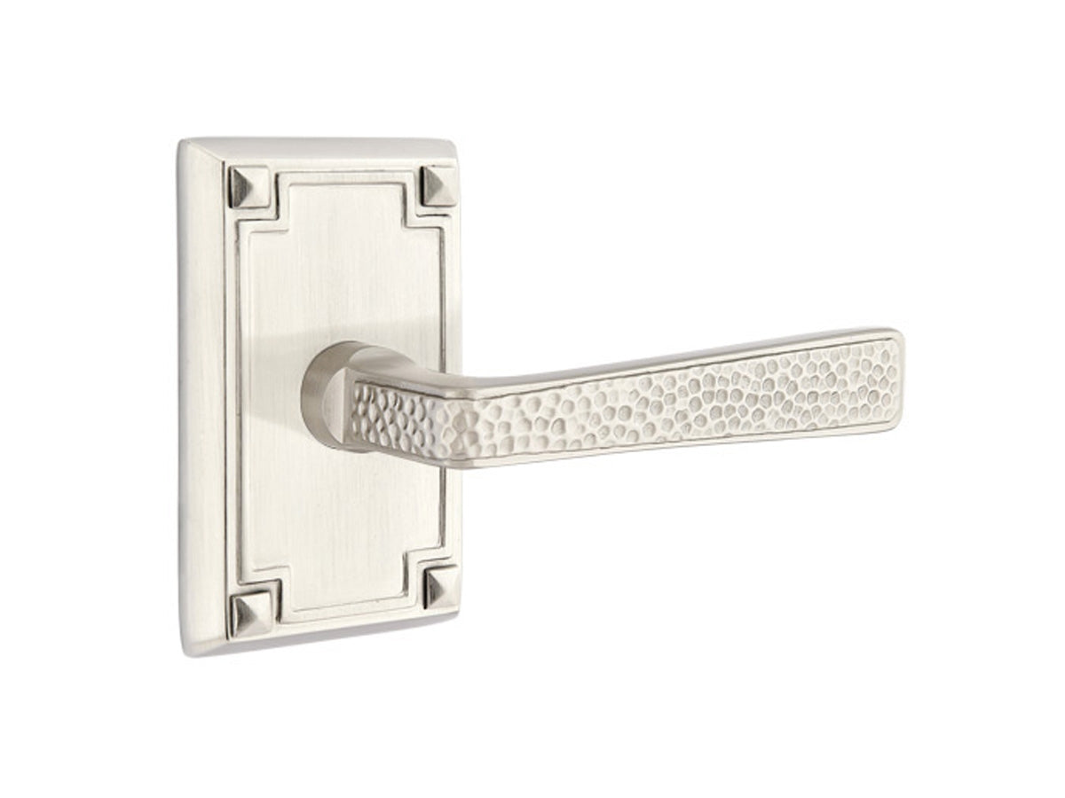 Emtek Hammered Lever Satin Nickel US15