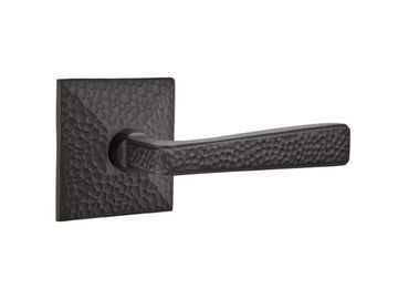 Emtek Hammered Lever Flat Black US19
