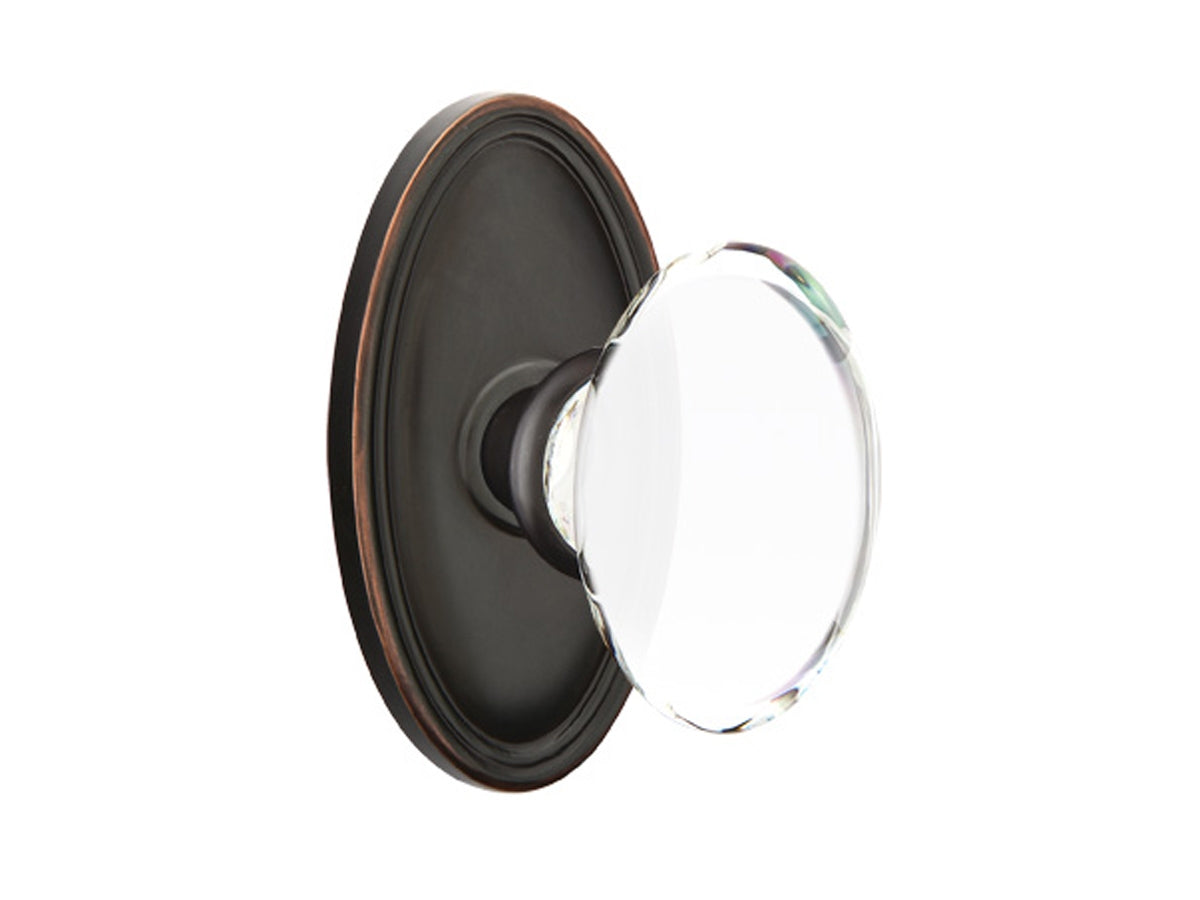 Emtek Hampton Crystal Knob Oil Rubbed Bronze US10B
