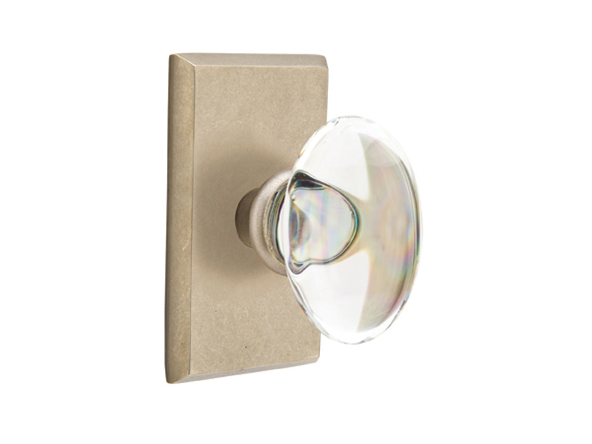 Emtek Hampton Knob Tumbled White Bronze TWB
