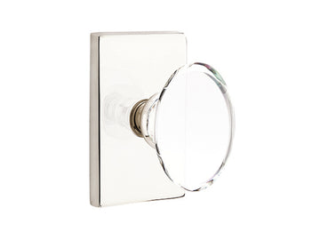 Emtek Hampton Crystal Modern Knob Polished Nickel US14