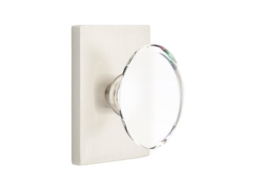 Emtek Hampton Crystal Modern Knob Satin Nickel US15