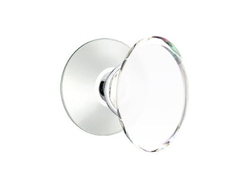 Emtek Hampton Crystal Modern Knob Polished Chrome US26