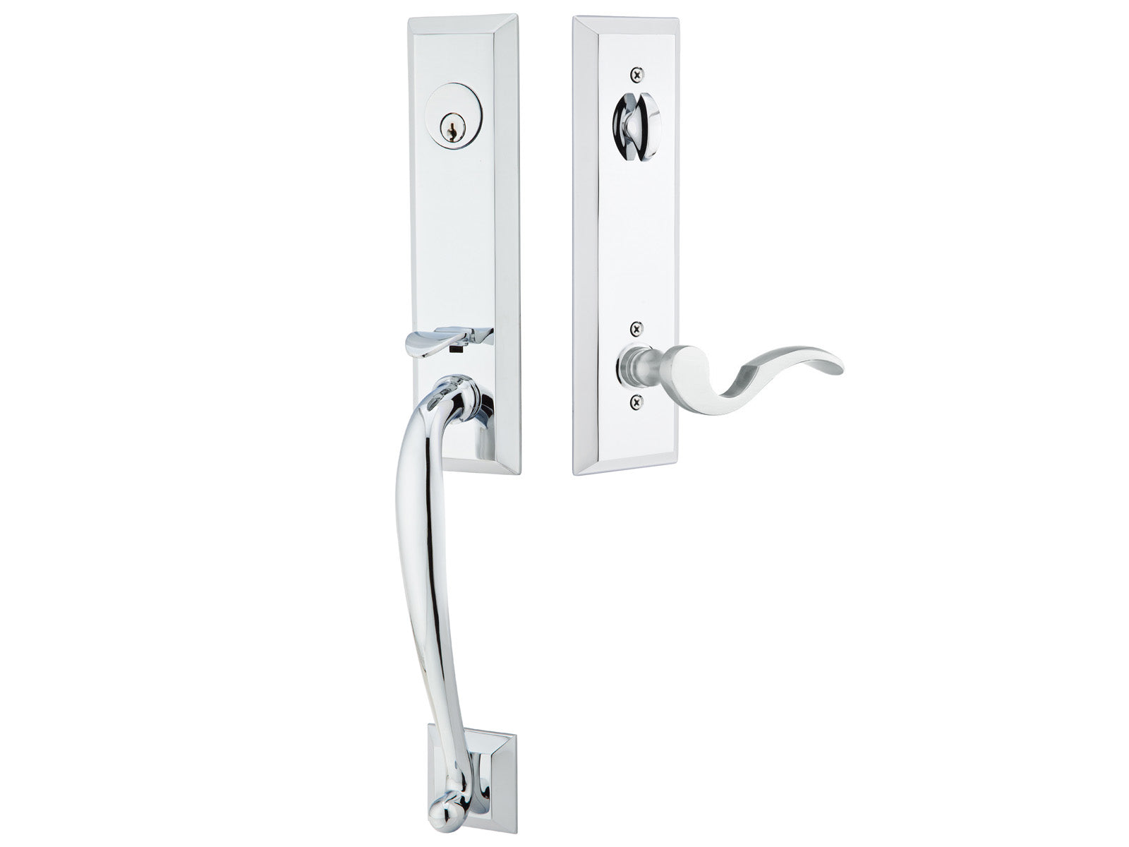 Emtek Harrison Mortise Entry Handleset Polished Chrome US26