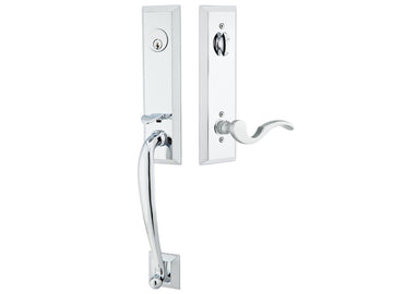 Emtek Harrison Mortise Entry Handleset Polished Chrome US26