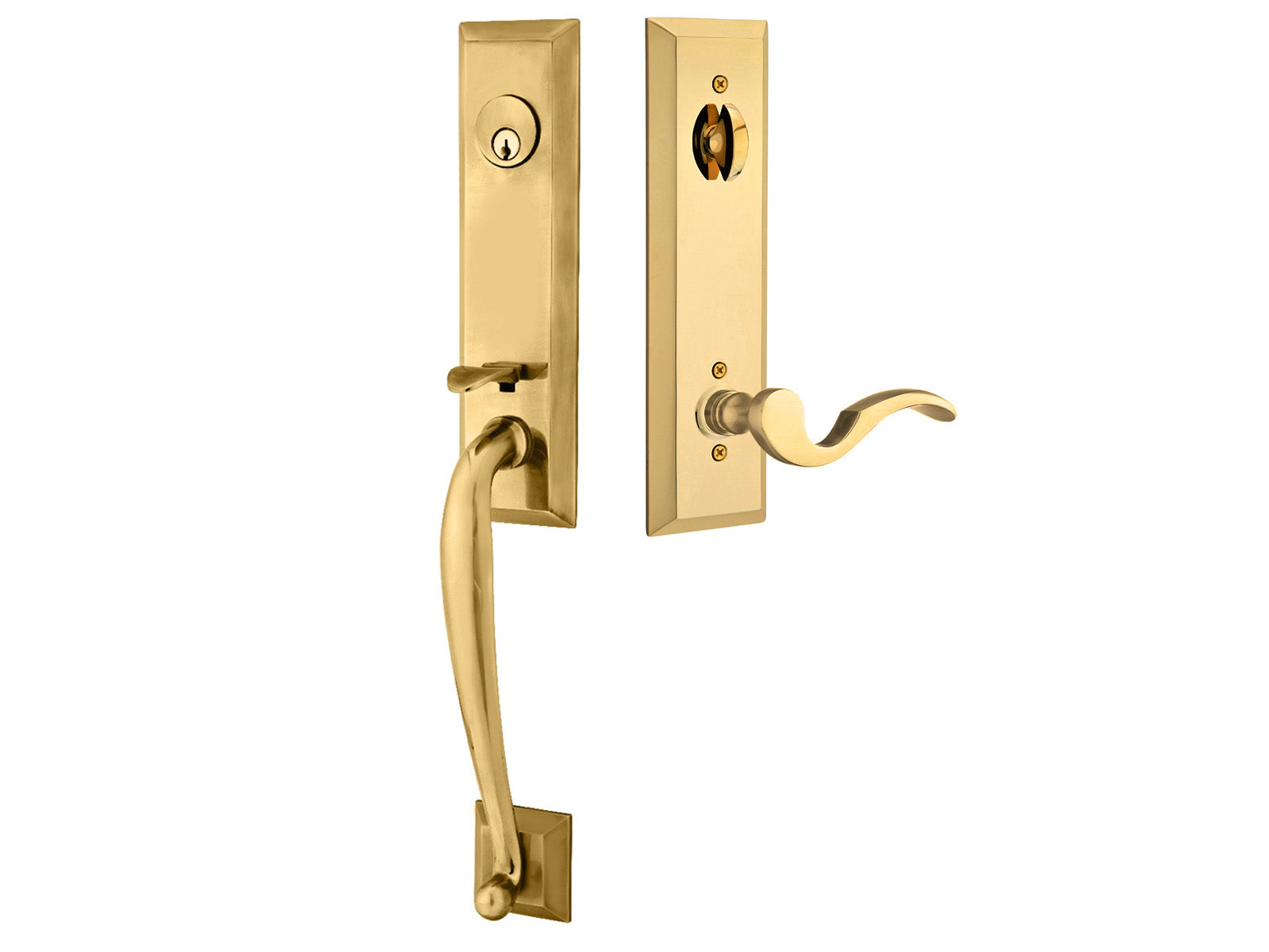 Emtek Harrison Mortise Entry Handleset French Antique US7
