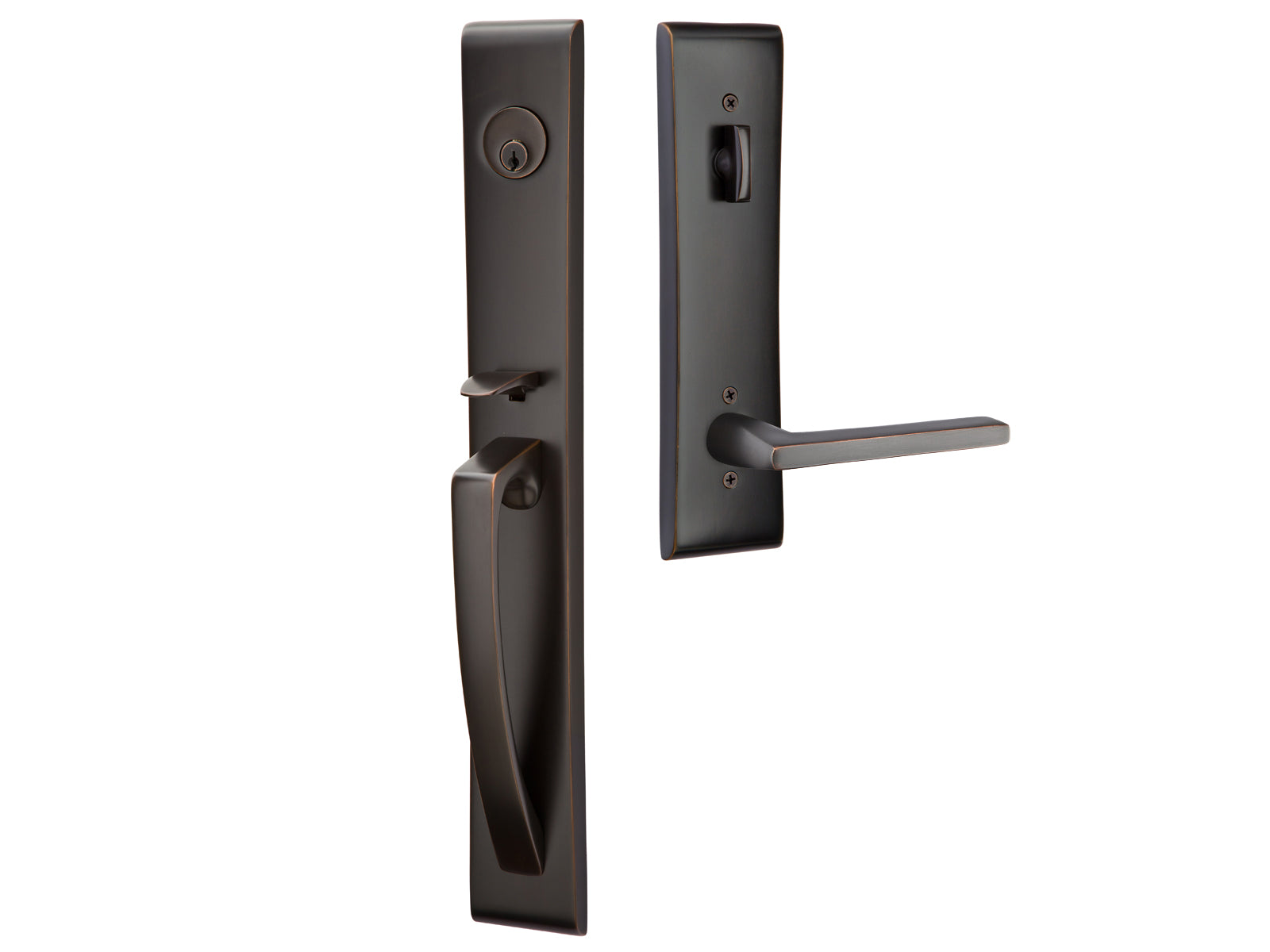 Emtek Hera Mortise Entry Handleset Oil Rubbed Bronze US10B
