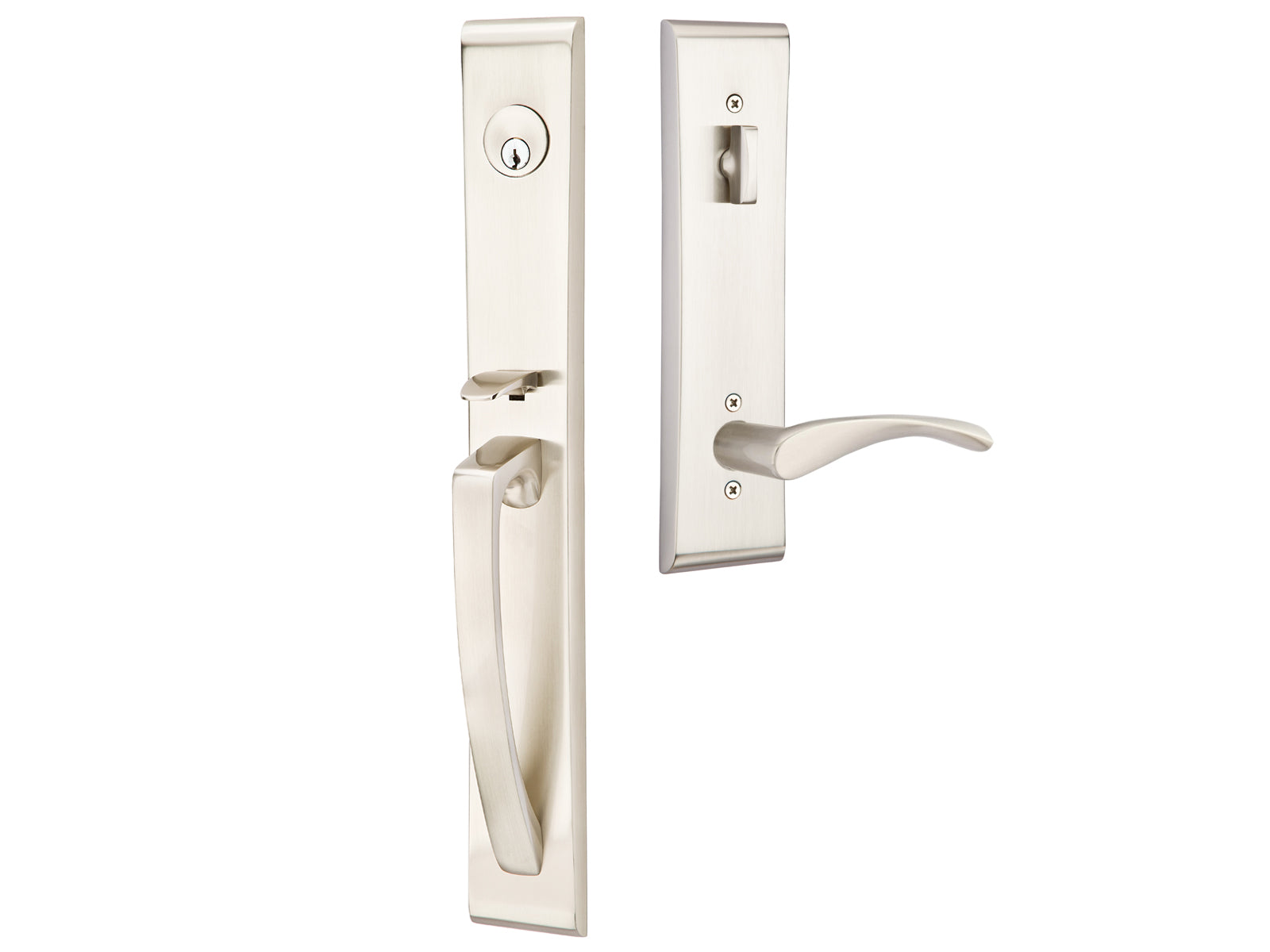 Emtek Hera Mortise Entry Handleset Satin Nickel US15
